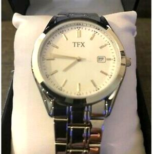 Silver mens TXF by Bulova Watch
